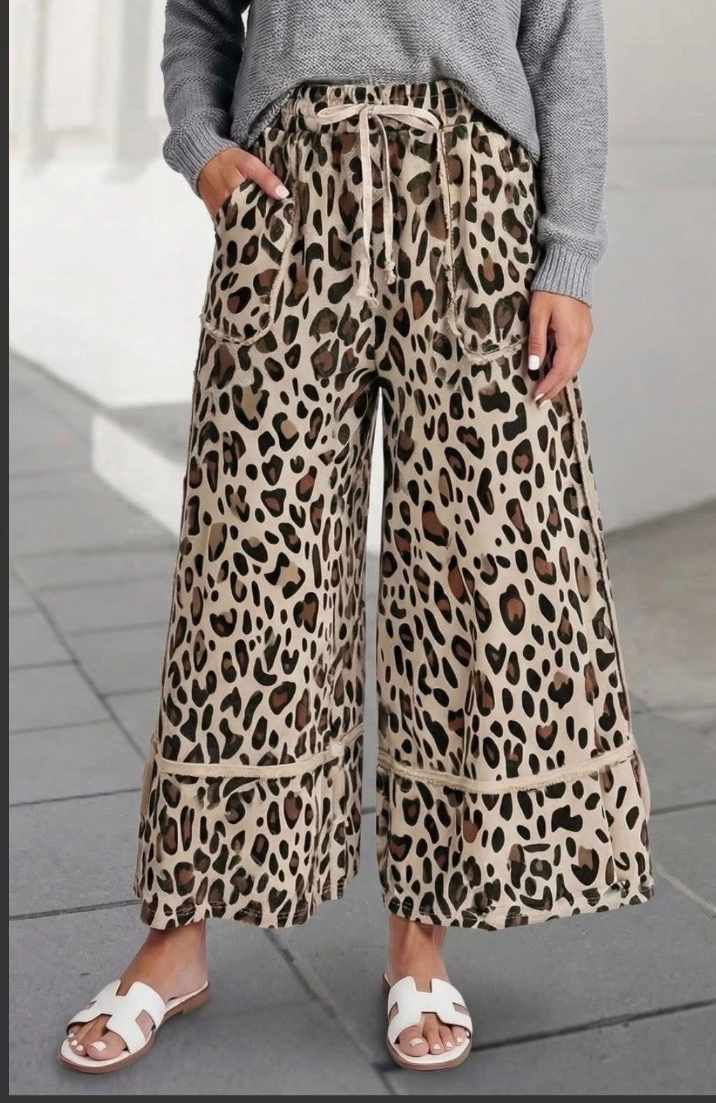 Animal Print Pants
